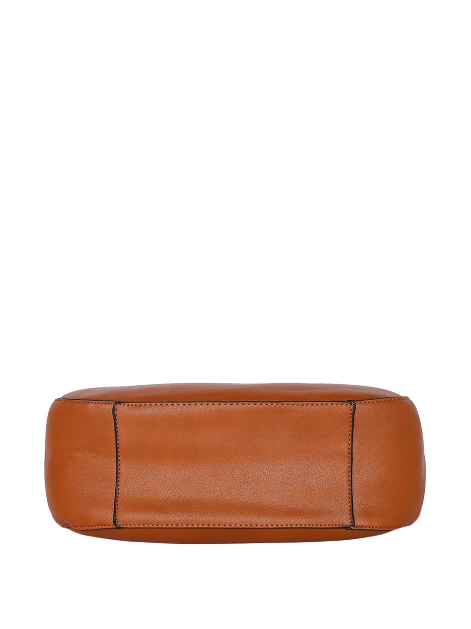 Giordano Brown Solid Medium Shoulder Handbag