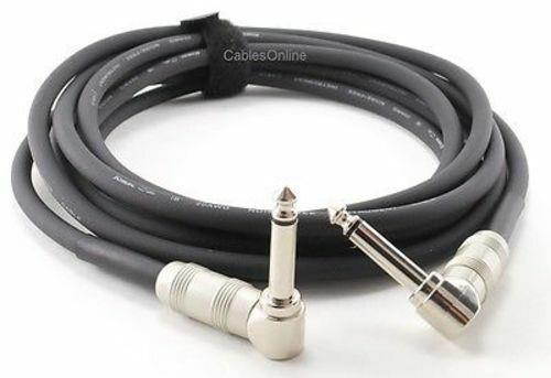 10ft. Kirlin 1/4" Mono Right-Angle Male/Male Instrument Cable, XR-6010KRR