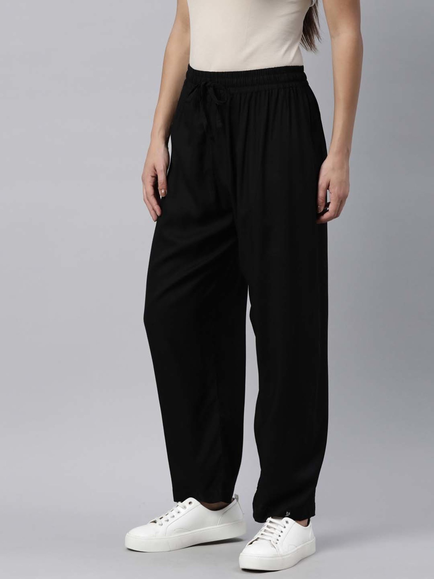 TWIN BIRDS Black Regular Fit Pants - Set Of 2