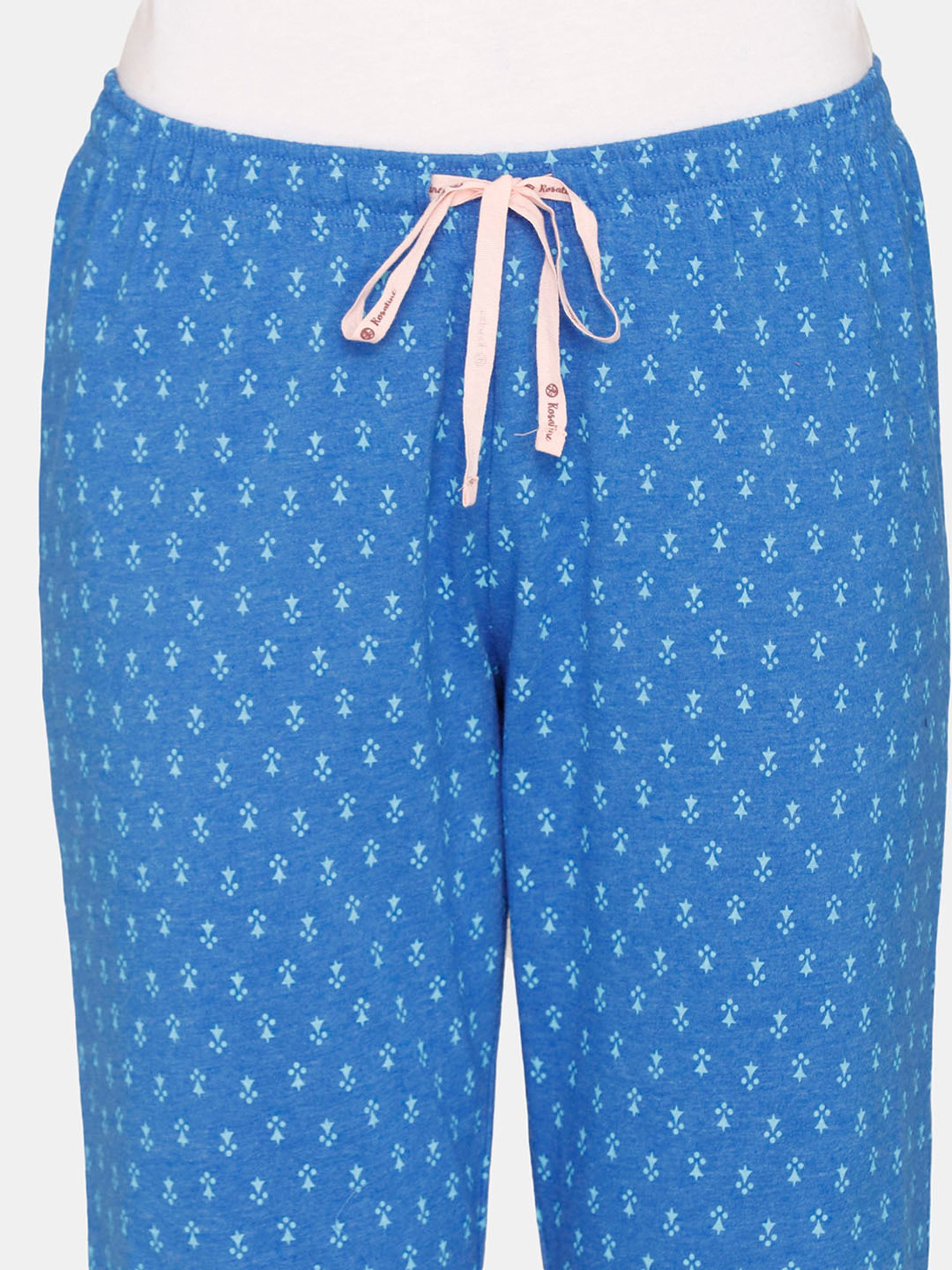 Rosaline by Zivame Blue Printed Pyjamas