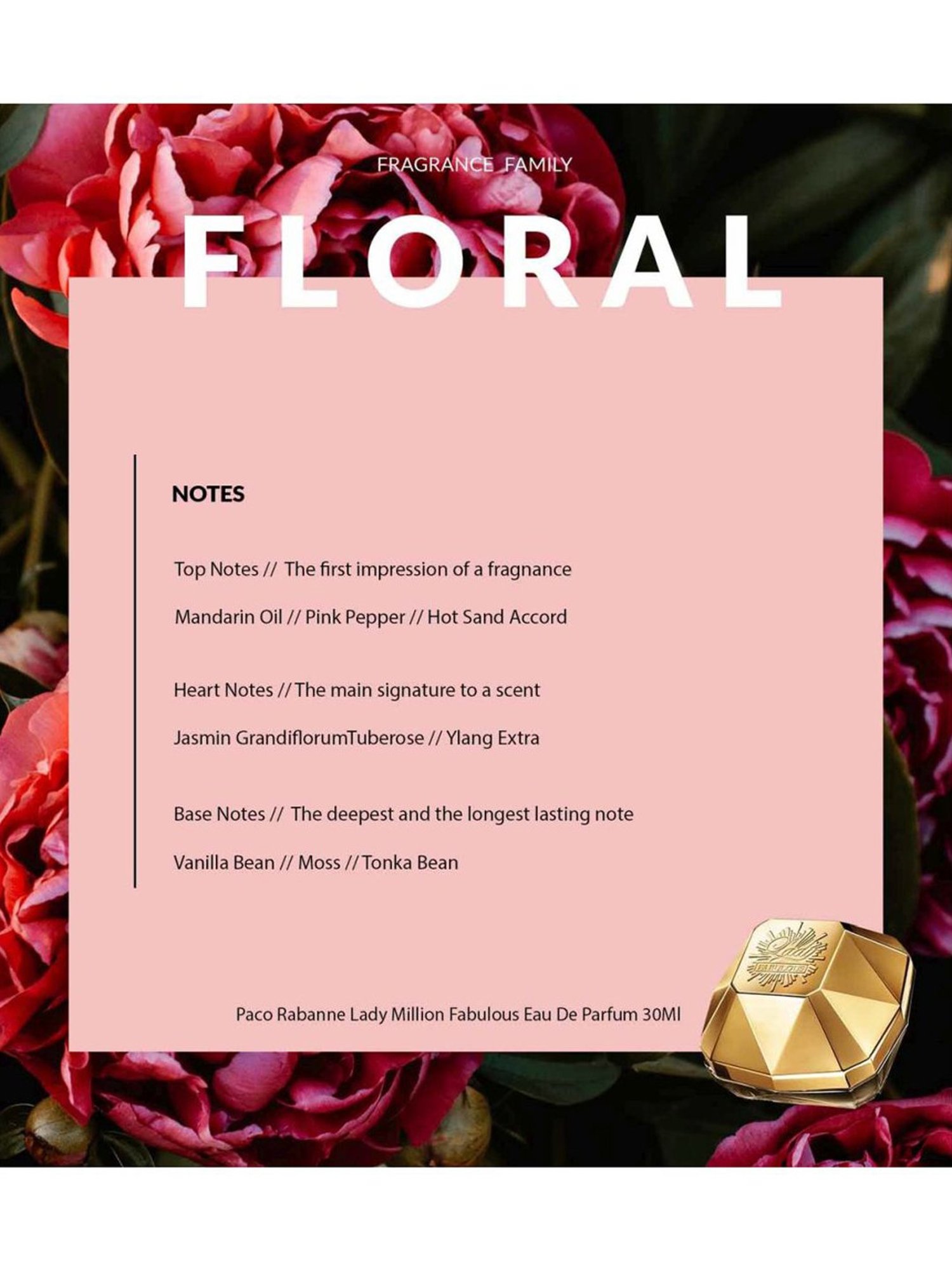 Rabanne Lady Million Fabulous Eau de Parfum - 30 ml