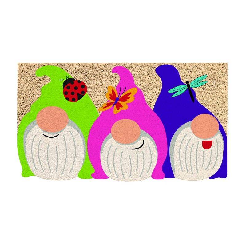 Evergreen Flag Cambridge Welcome Burlap Sassafras Switch Mat - 22" Long x 10" High