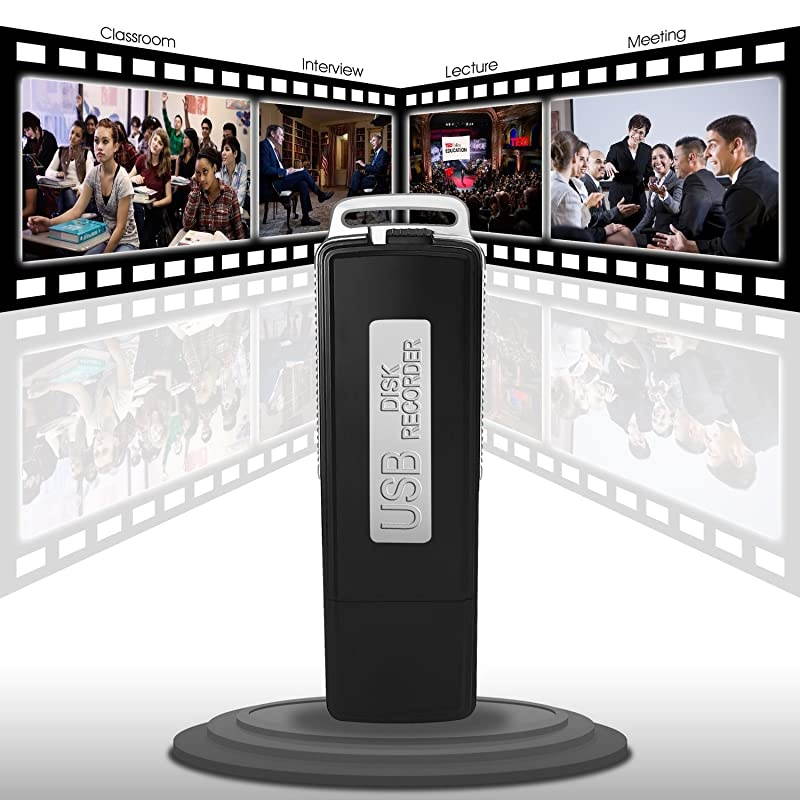 Voice Recorder Upgraded Voice Activated Recorder 8GB Sound Audio Recorder Dictaphone 160 Hours Recordings Capacity Dictaphone Tape Recorder Recording Device for Lectures Meetings