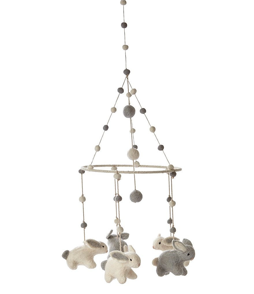 Pehr Baby Bunny Hop Pom Pom Mobile