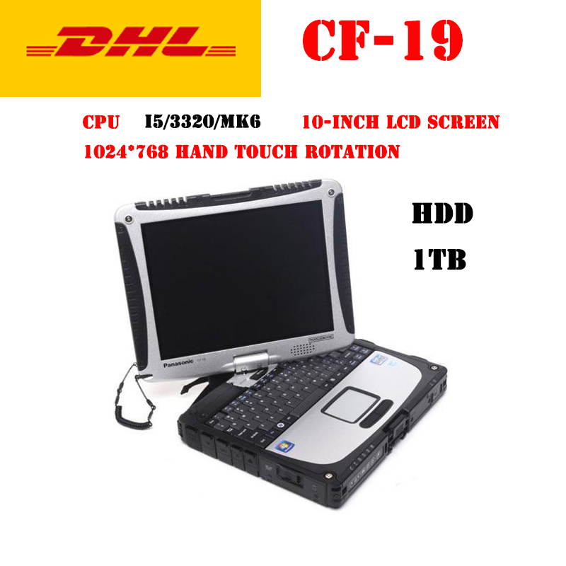 Panasonic laptop CF-19 fully rugged CPU i5/3320/MK6 memory 4G/DDR3 HDD 1TB 10 inch LED screen 1024*768 hand touch rotating Windows 7/XP