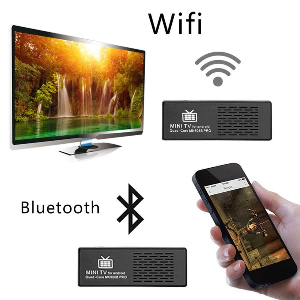 MK808 PRO Smart Android TV Dongle Box Android 5.1 S905 Quad-Core 64bit 1G / 8G KODI XBMC UHD 4K Mini PC WiFi H.265 DLNA Airplay Miracast Bluetooth 4.0 HD Media Player