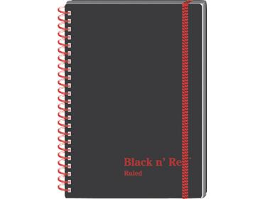 Black N' Red Notebook,Polycover T/Wire C67009