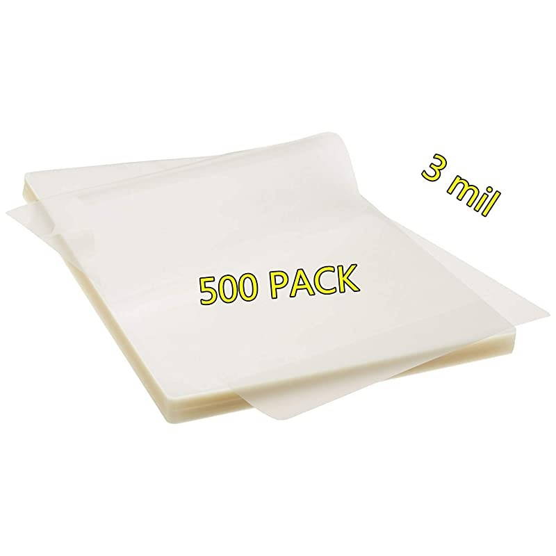 Thermal Laminating Pouches, 9 x 11.5-Inches/Letter Size/3 mil, 500 Pack
