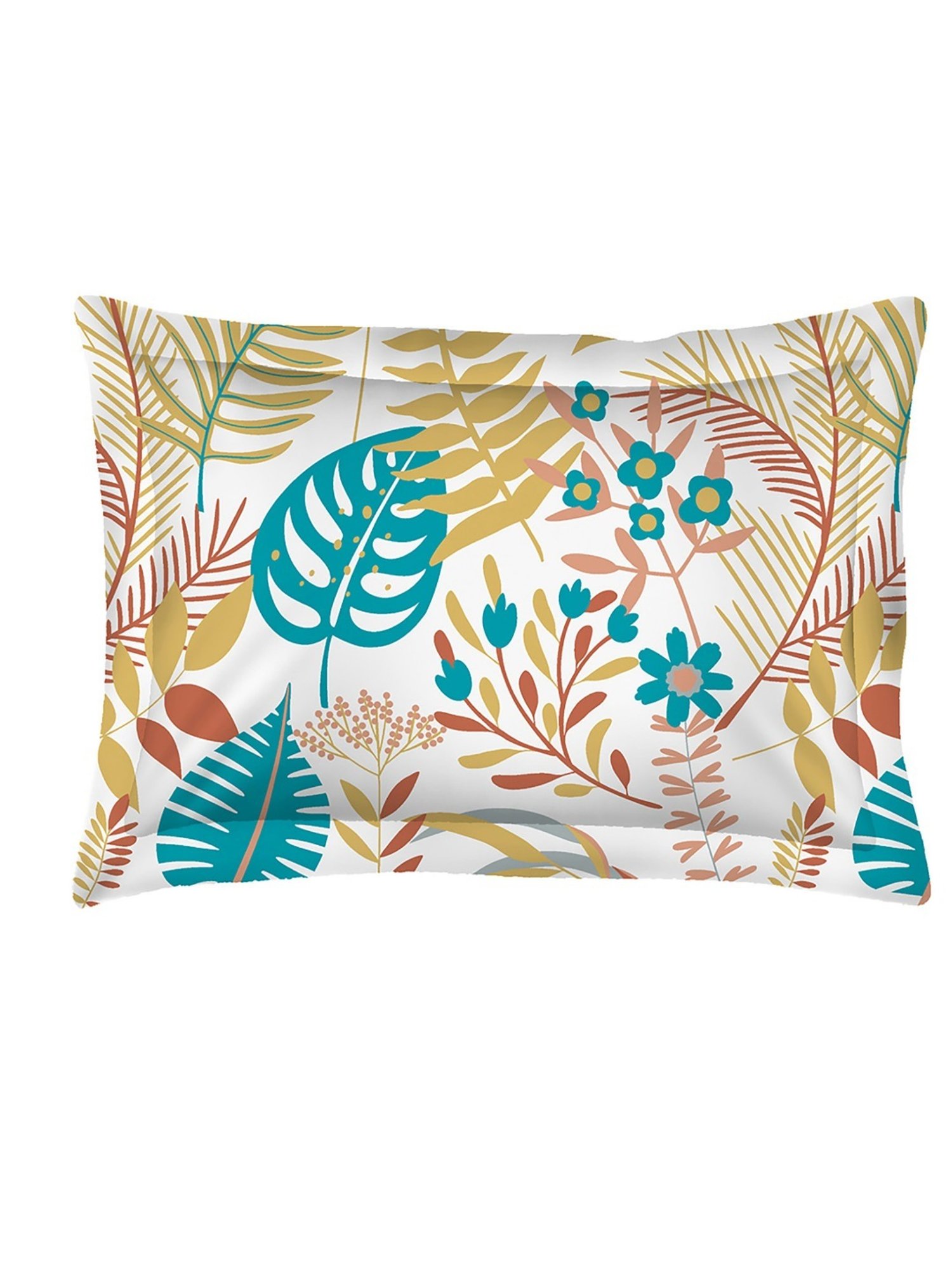 Layers Duracount Nature Yellow 225 TC Cotton Single Bed Sheet with 1 Pillow Cover