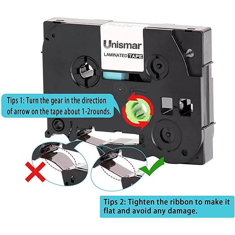 Tz Tape 24mm 094 Laminated White Compatible Label Tape Replacement for Brother PTouch TZe251 TZ 251 TZe251 Use for PTD600 PTP700 PT2430PC PTD600VP PTD800W PTP900W 1quot x 262 3Pack
