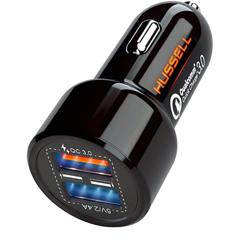 Car Charger Qualcomm Quick Charge 30 Dual USB 54A30W Fast Car Charger Adapter QC 30 3A + Smart IC 24A Compatible with iPhone Galaxy S20 S10 S9 S8 S7 S6 Note LG Nexus etc