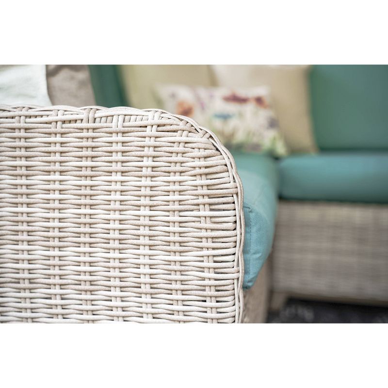 Hampton 5pc Patio Seating Set - Spa Blue - Leisure Made