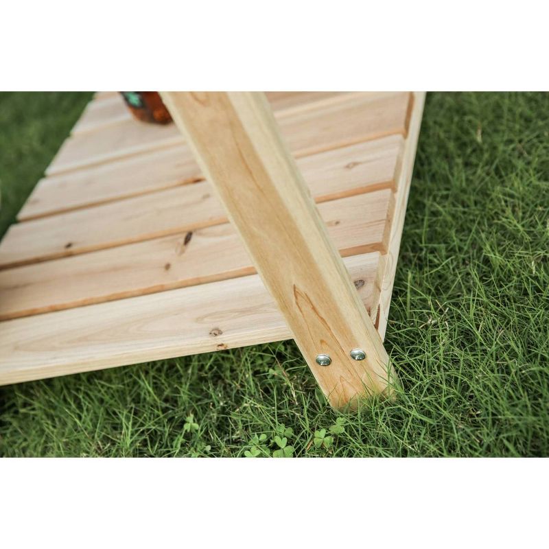 Solid Reclaimed Fir Wood Natural Accent Table - Patio Festival