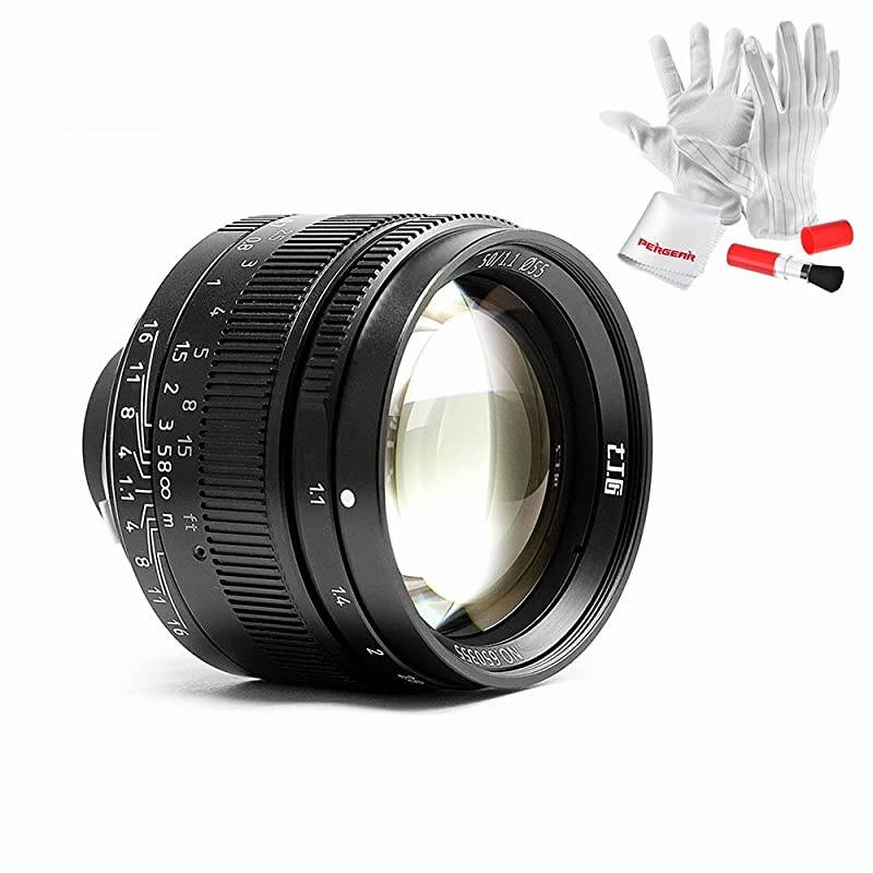 50mm F1.1 Full Frame Large Aperture Fixed Lens for Leica M-Mount Cameras Like Leica M2 M3 M4-2 M5 M6 M7 M8 M9 M10 M4P M9p M240 M240P ME M262 M-M CL -Black