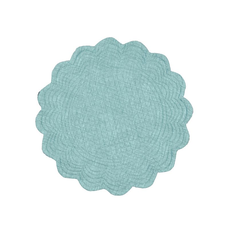 10 Pieces 14.4" Gold Leaf-Shaped Vinyl Placemats, Washable Table Mats Set for Party Decorations and Catering Events