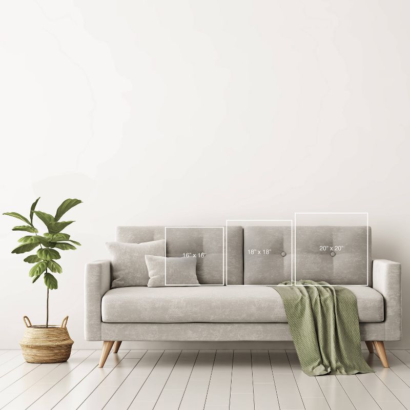 16"x16" Sunshine Canteen Fall Fern Throw Pillow Brown - society6