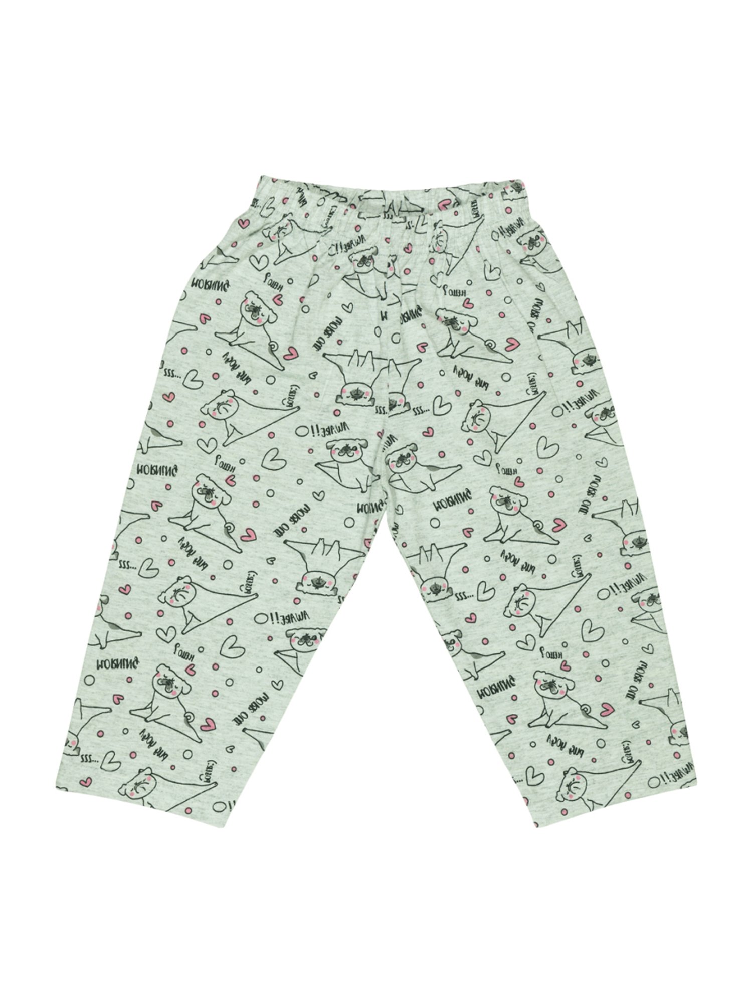 Todd N Teen Kids Pink Cotton Printed T-Shirt & Pants Set