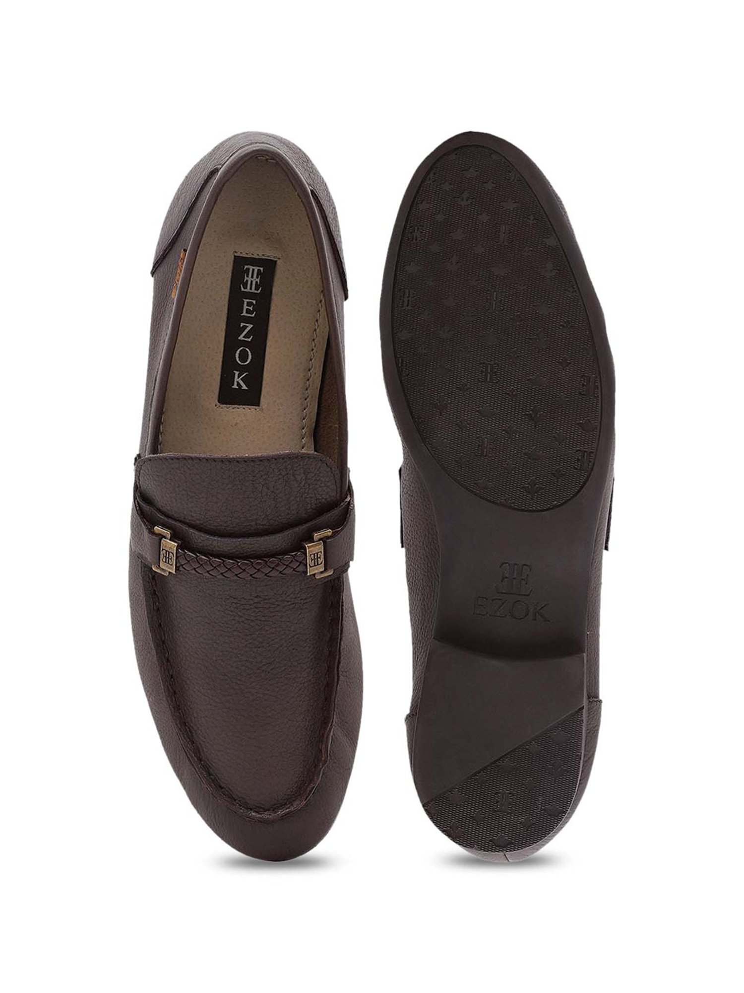 EZOK Men's Brown Casual Loafers