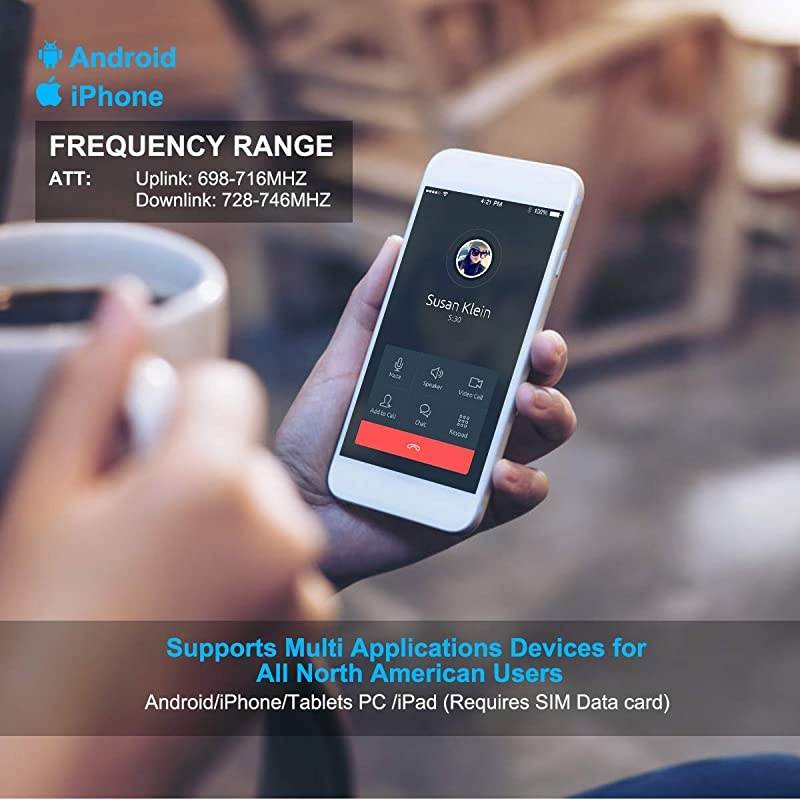 Cell Phone Signal Booster 4G LTE Signal Booster ATT Cell Phone Booster Extender US Cellular Band12/17 ATT Cell Signal Booster T-Mobile Cellular Booster Amplifier Repeater for Home House