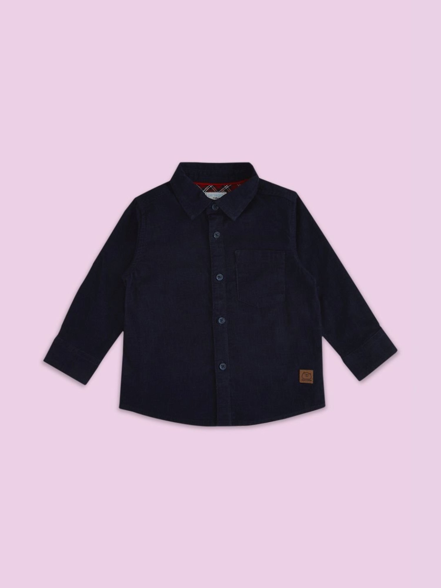 Pantaloons Baby Navy Regular Fit Full Sleeves Shirt