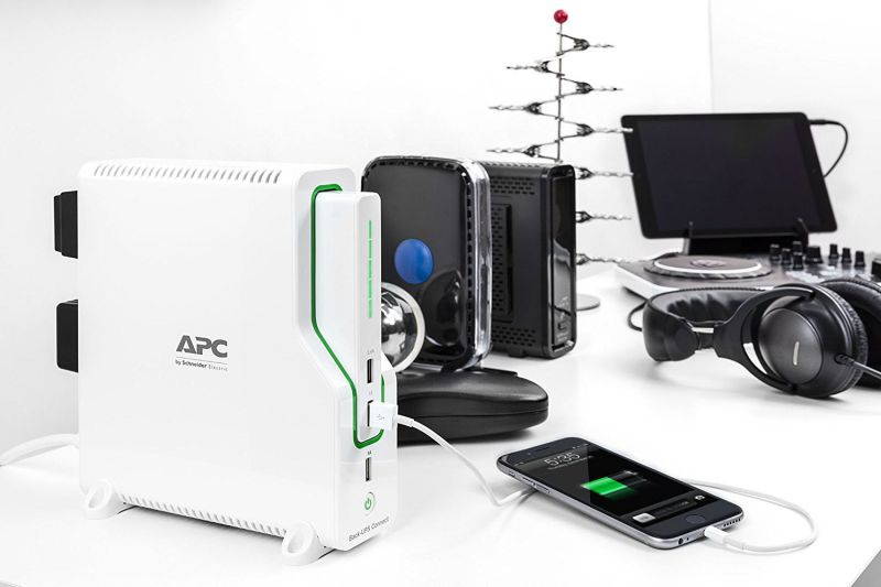 APC Back-UPS Connect Lithium Ion UPS with Mobile Power Pack, USB Charging Ports for Echo and Network Routers (BGE50ML)