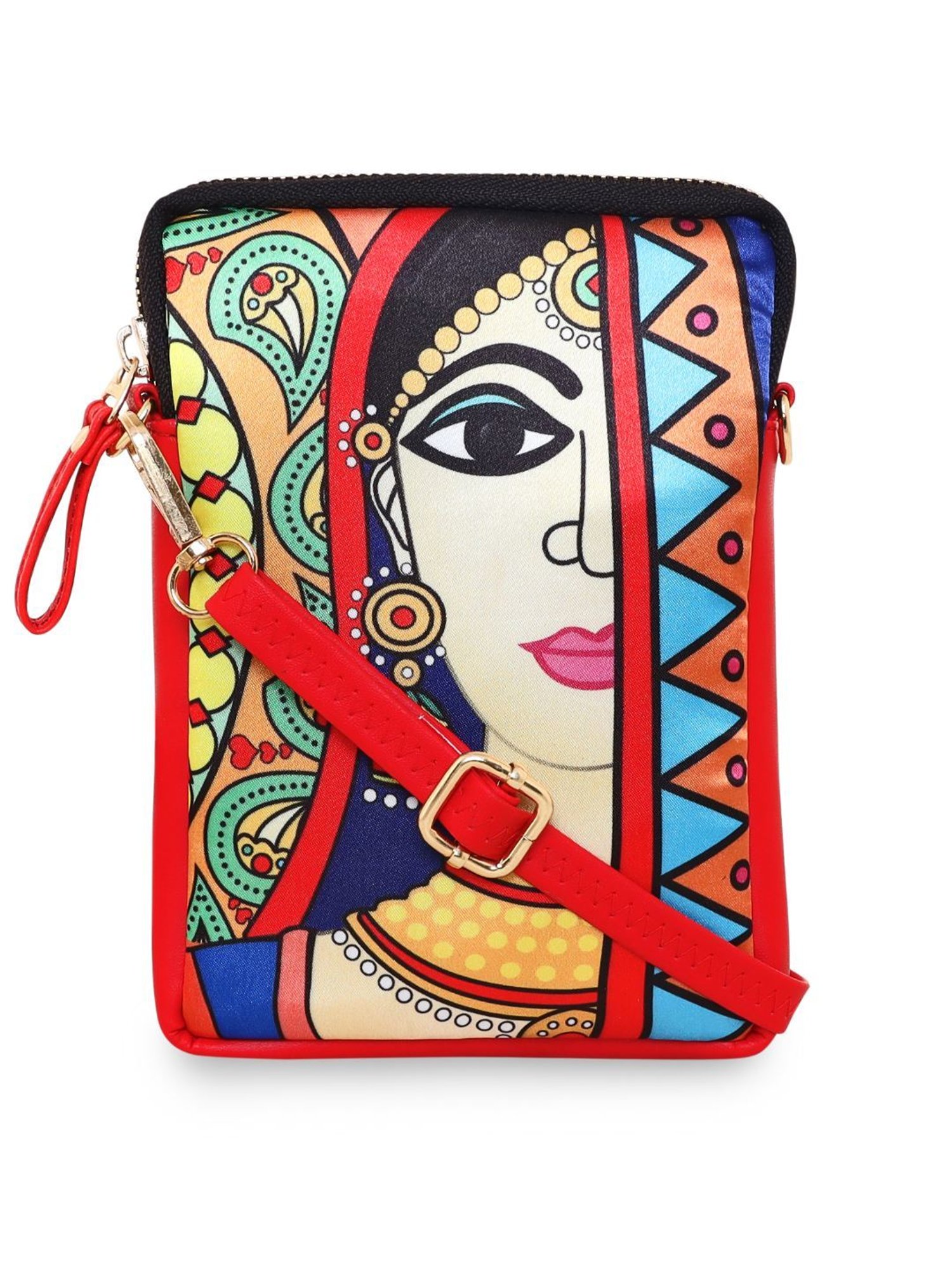 Sabhyata Multicolor Printed Small Cross Body Bag