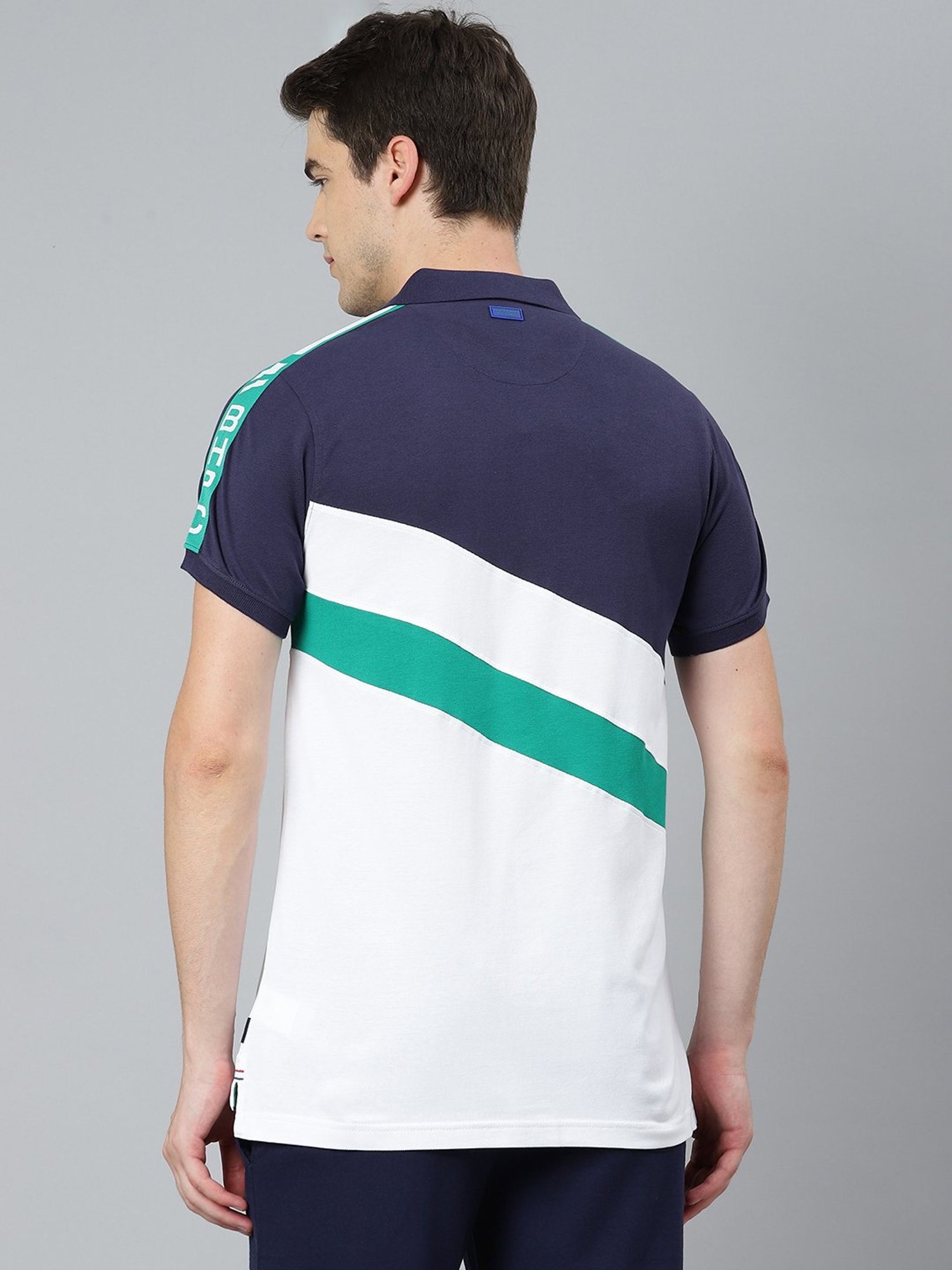 Beverly Hills Polo Club Navy & White Polo T-Shirt