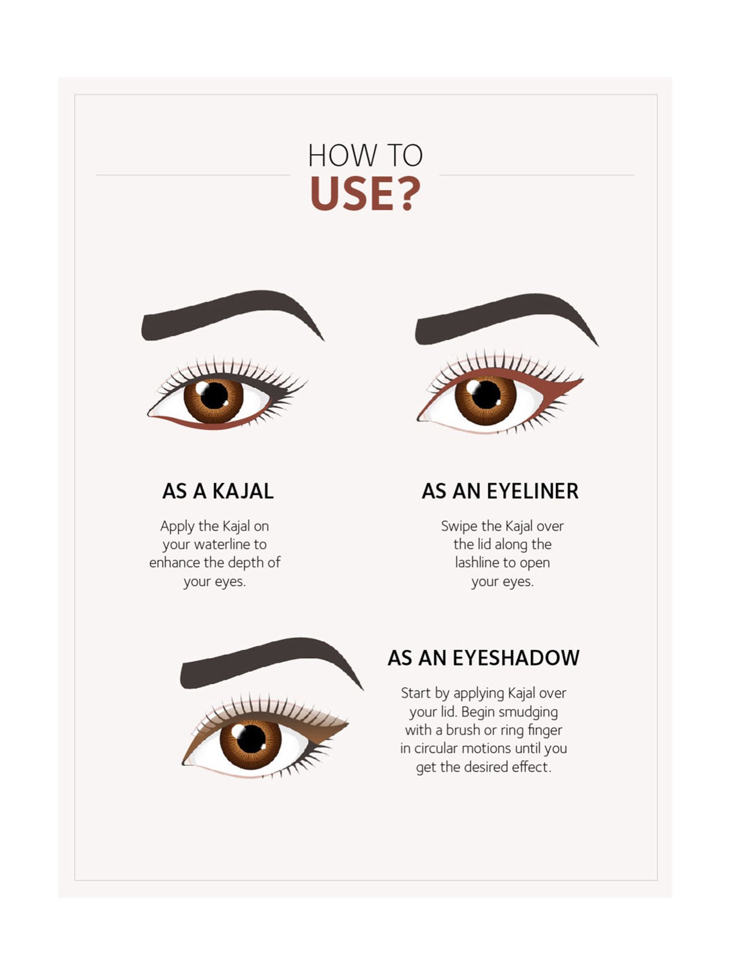 SoulTree Ayurvedic Kajal - Copper Tint - 3 gm | Organic Kajal