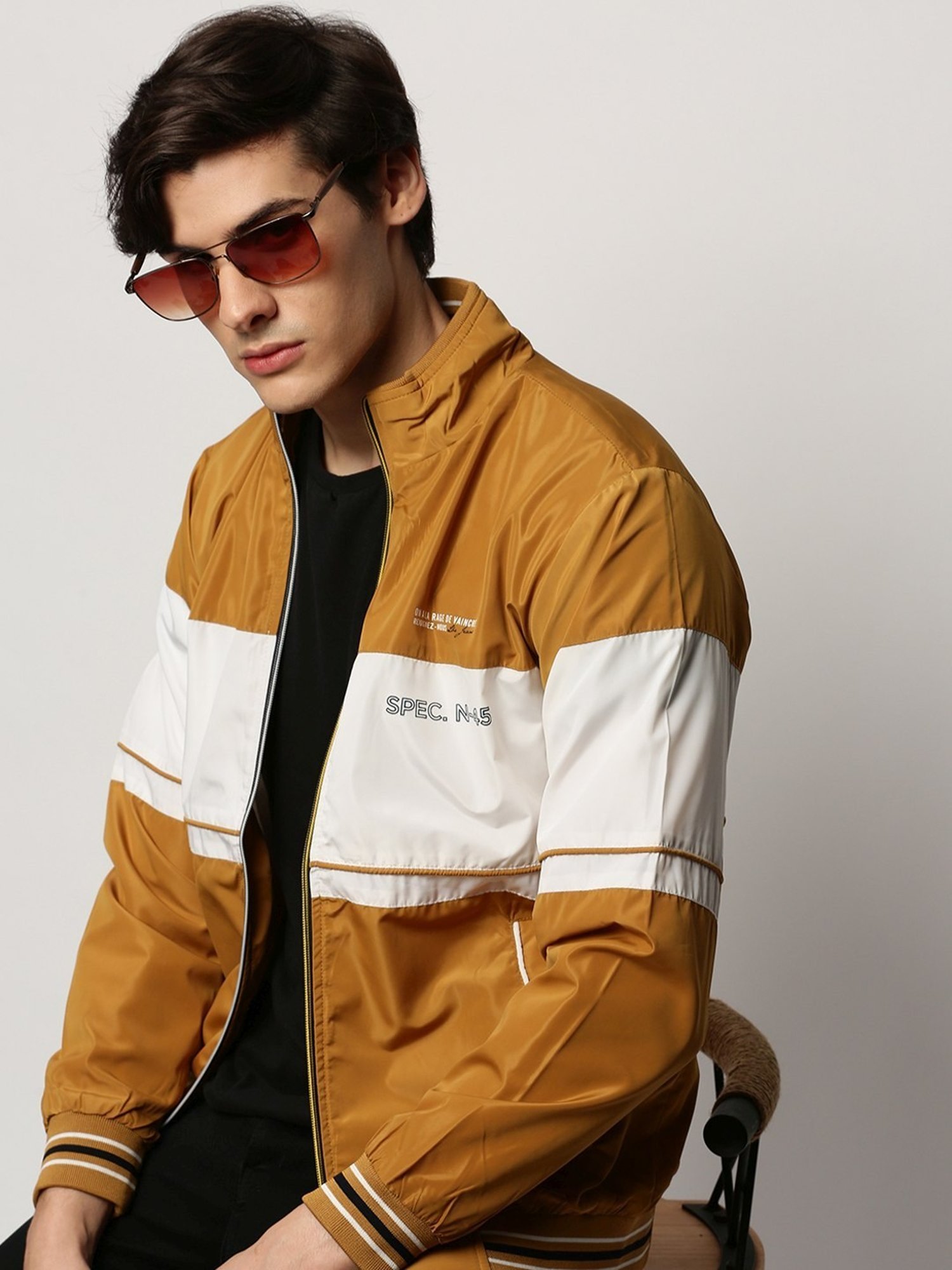 Hummel Grey Regular Fit Bomber Jacket