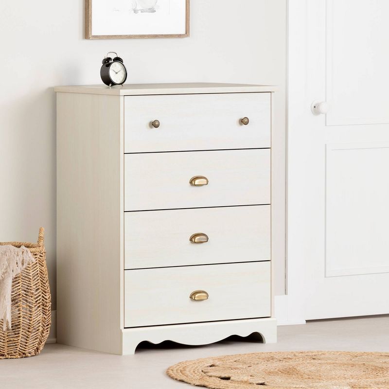 Bella Kids' 3 Drawer Dresser with Cubbies White - Room & Joy
