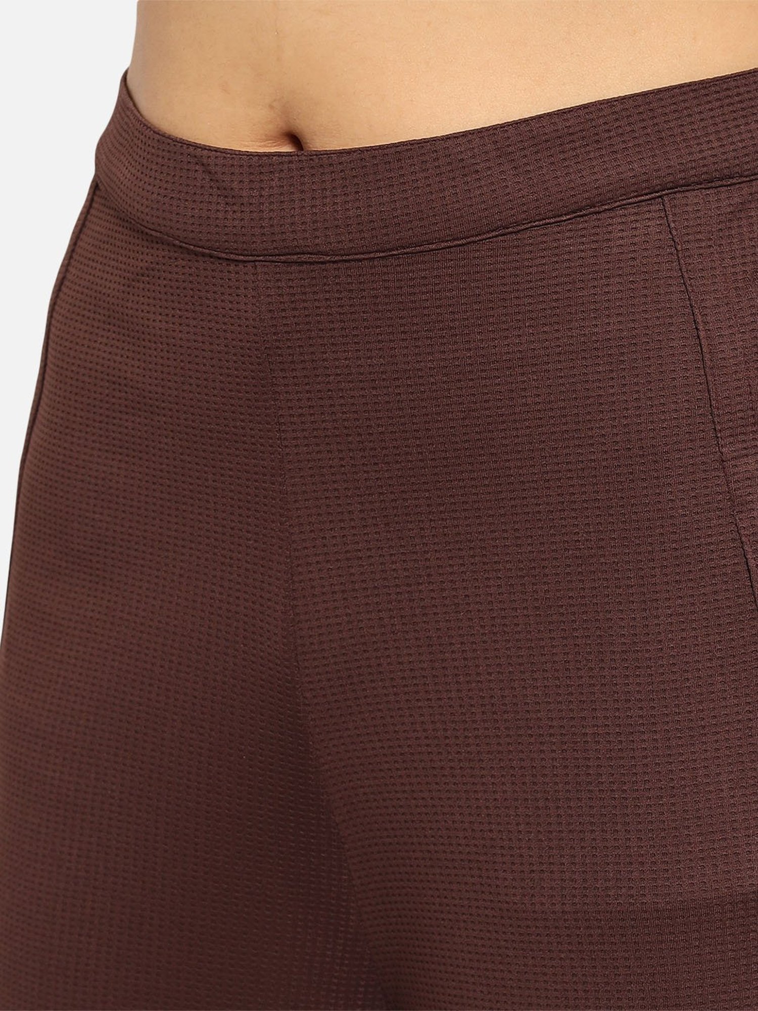 Trend Arrest Brown Regular Fit Elasticated Pants