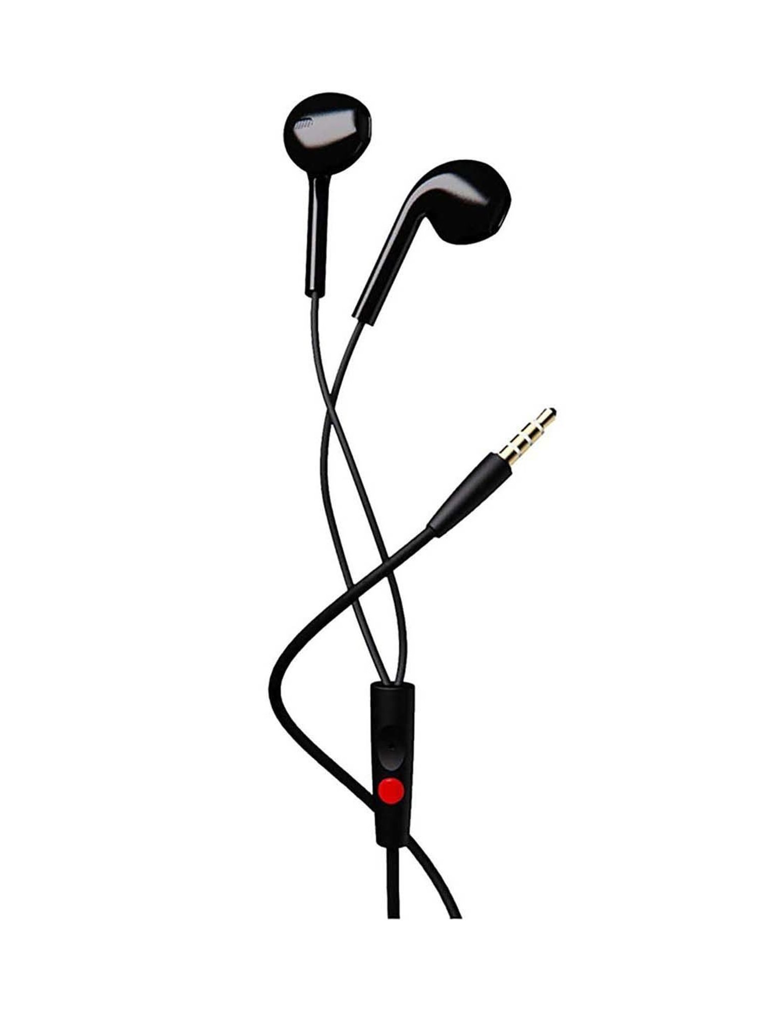 boAt Bassheads 105 Wired in Ear Earphones with Mic (Black)
