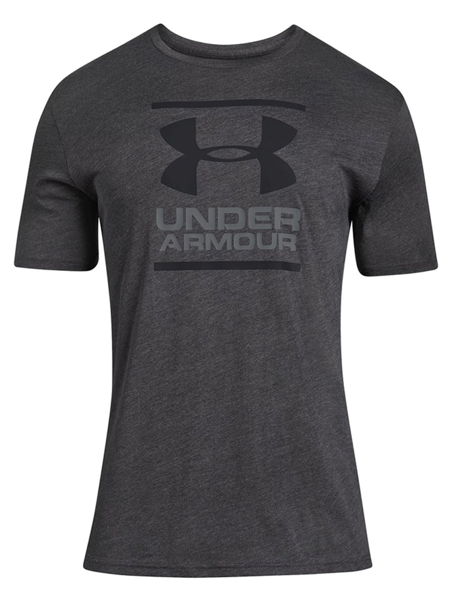 Under Armour Grey Cotton Loose Fit Printed Sports T-Shirt