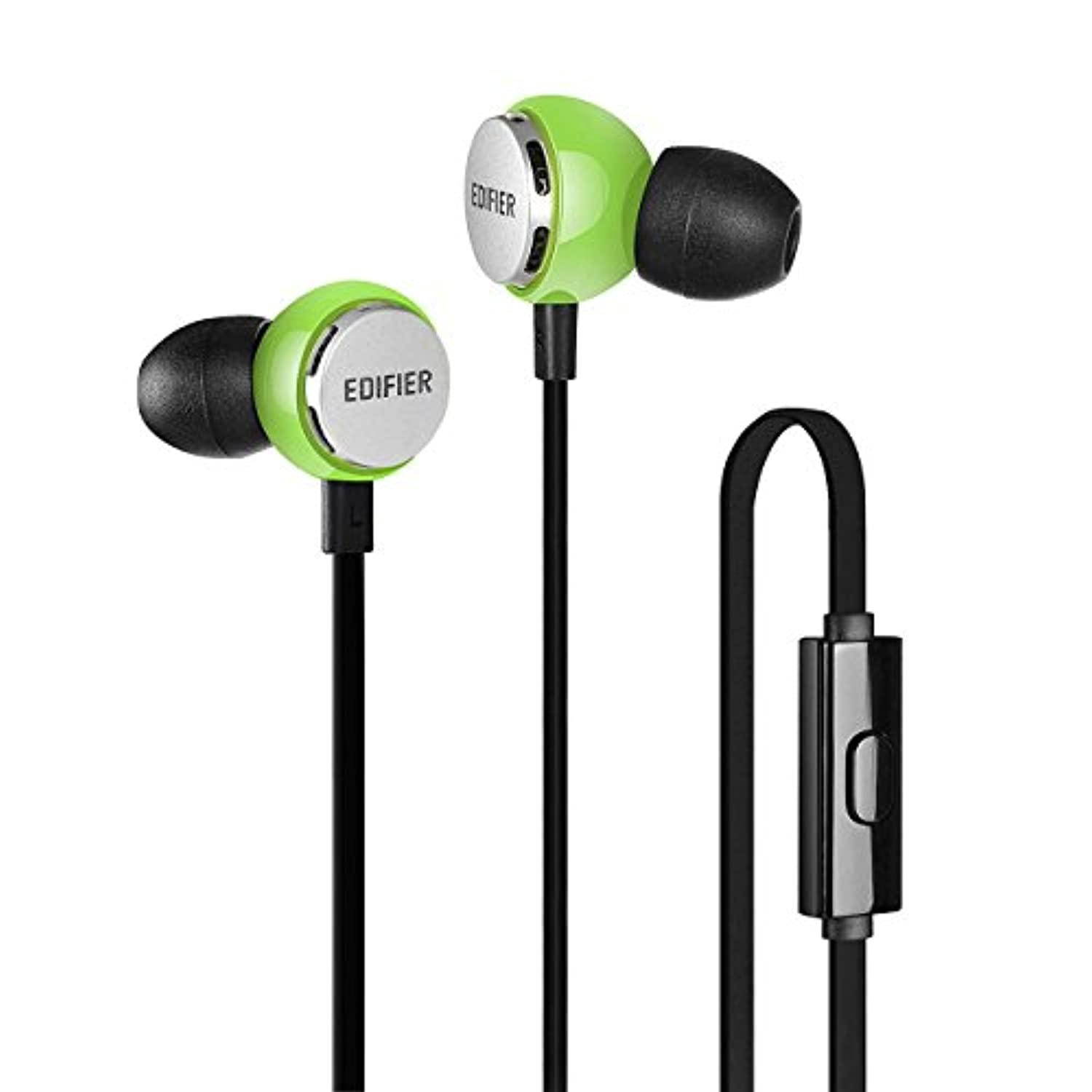 Edifier P293 Earbud Earphone IEM In Ear Monitor Headphone Cellphone Headset with Mic and Remote - Green