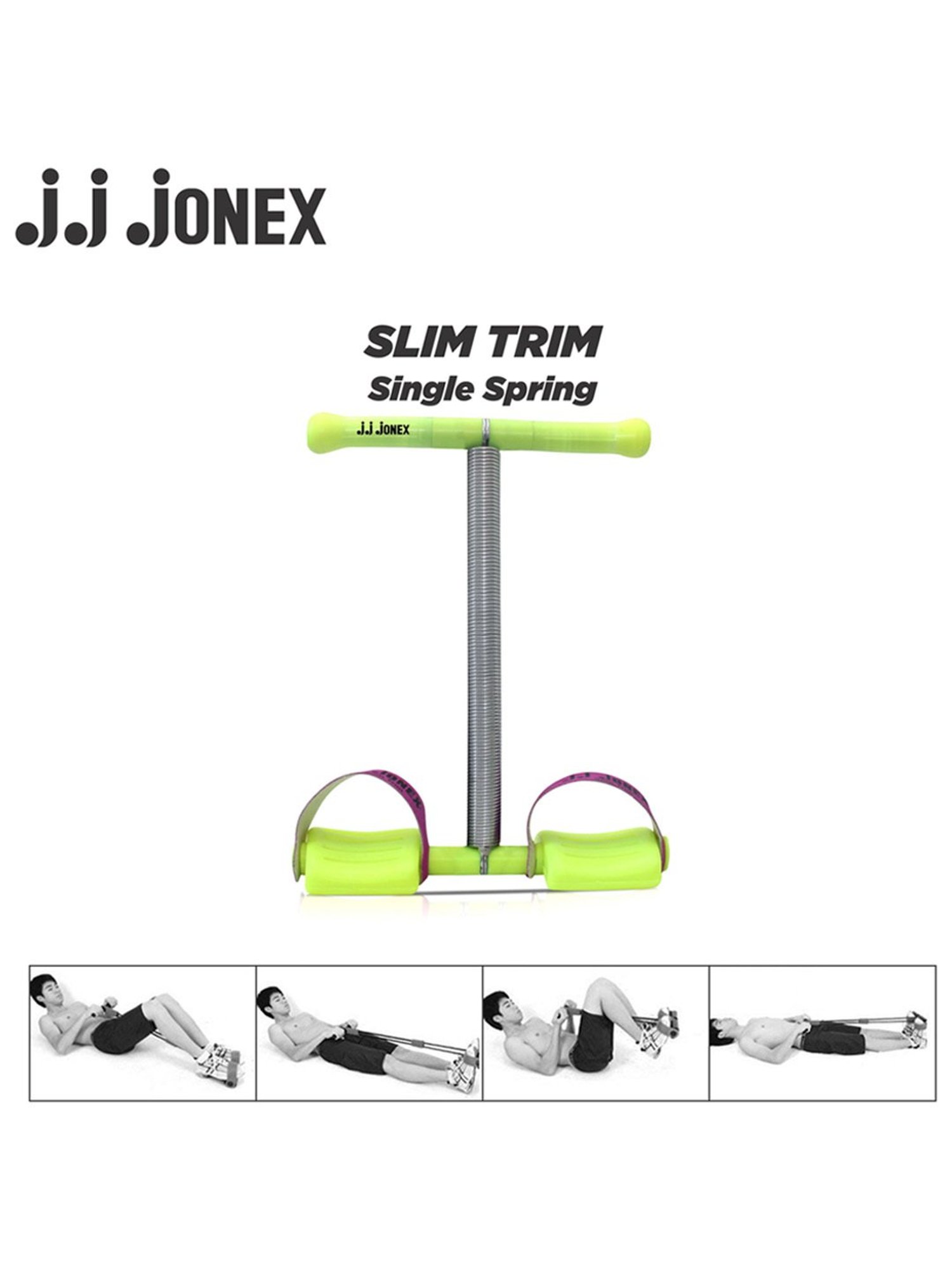 JJ Jonex Single Spring Slim Trim Abs Exerciser Body Toner Multipurpose Fitness Equipment (Green)