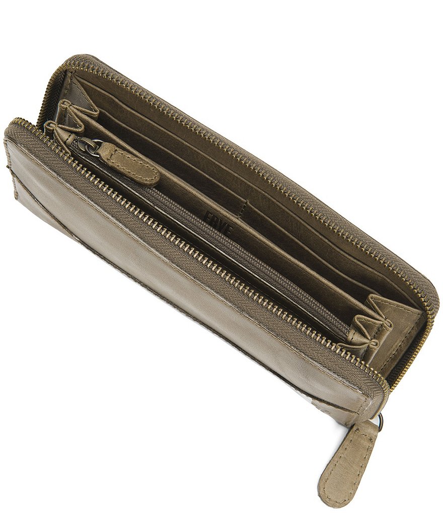 Frye Melissa Leather Zip Wallet