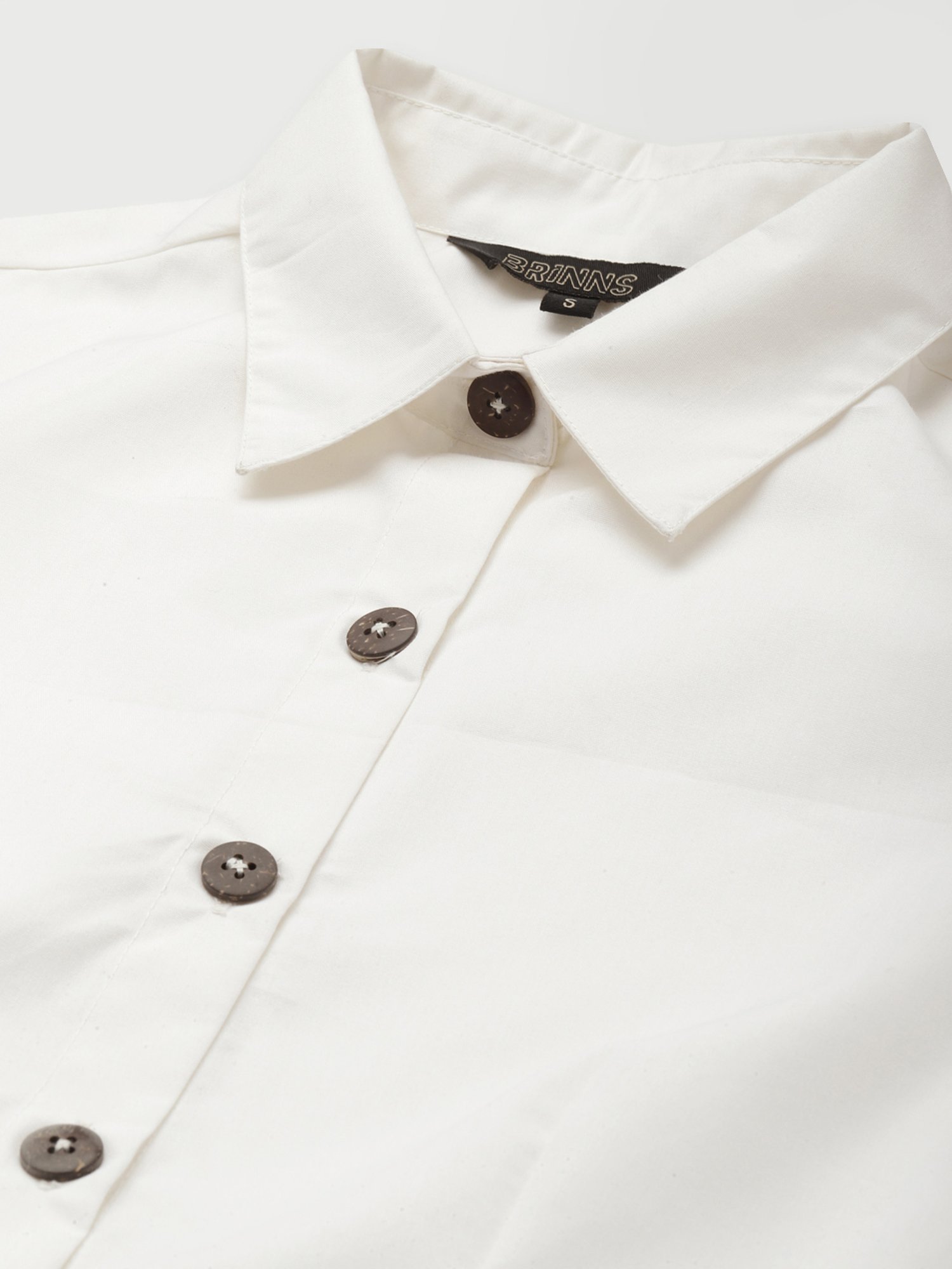 BRINNS Off White Shirt Dress