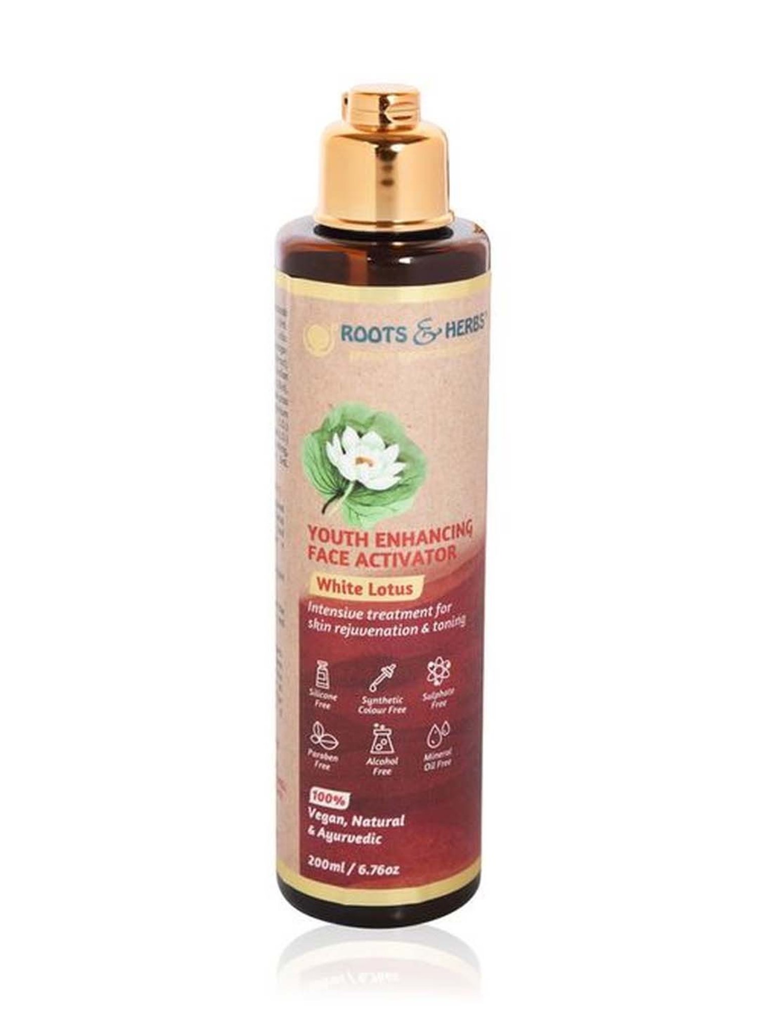 ROOTS AND HERBS White Lotus Youth Enhancing Face Activator - 220 ml