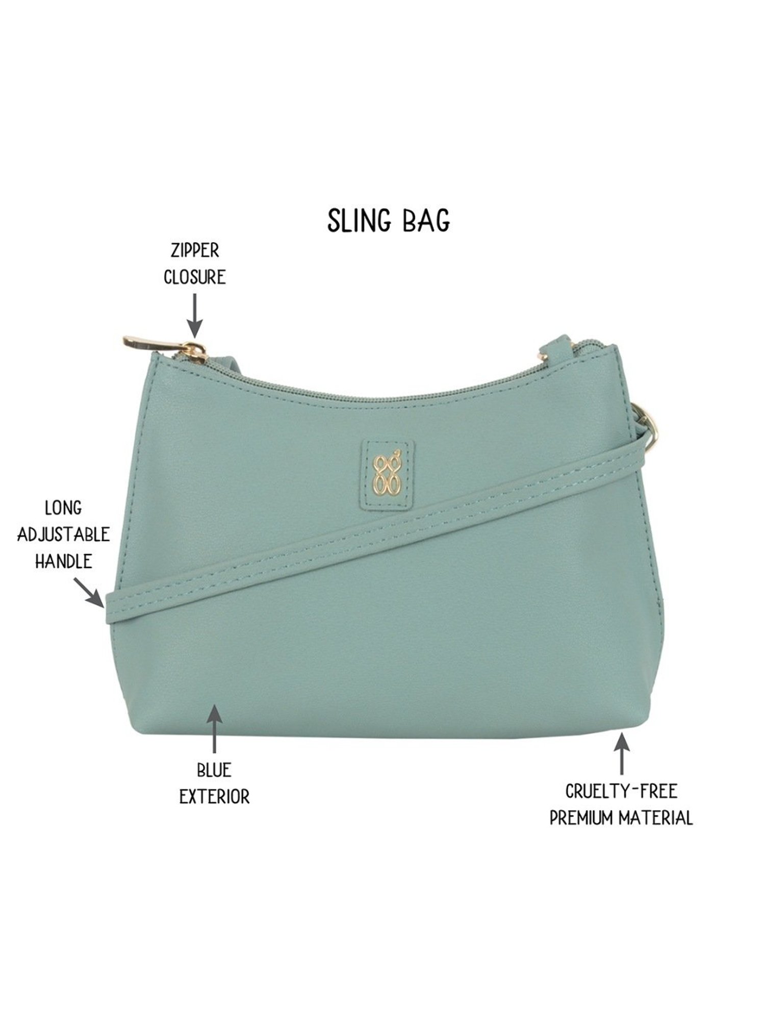 Baggit Green Small Cross Body Bag