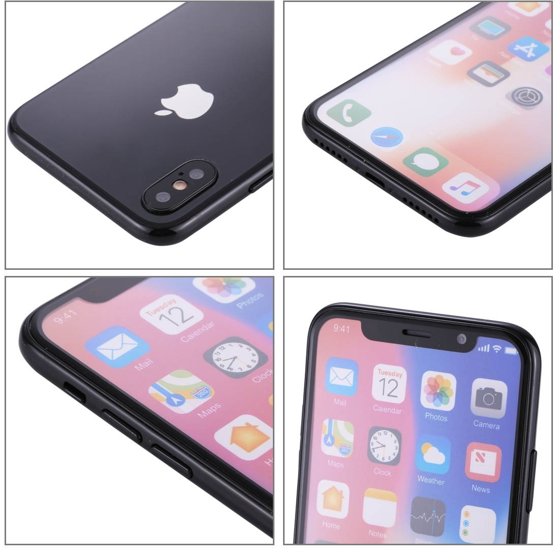 For iPhone X Color Screen Non-Working Fake Dummy Display Model(Black)