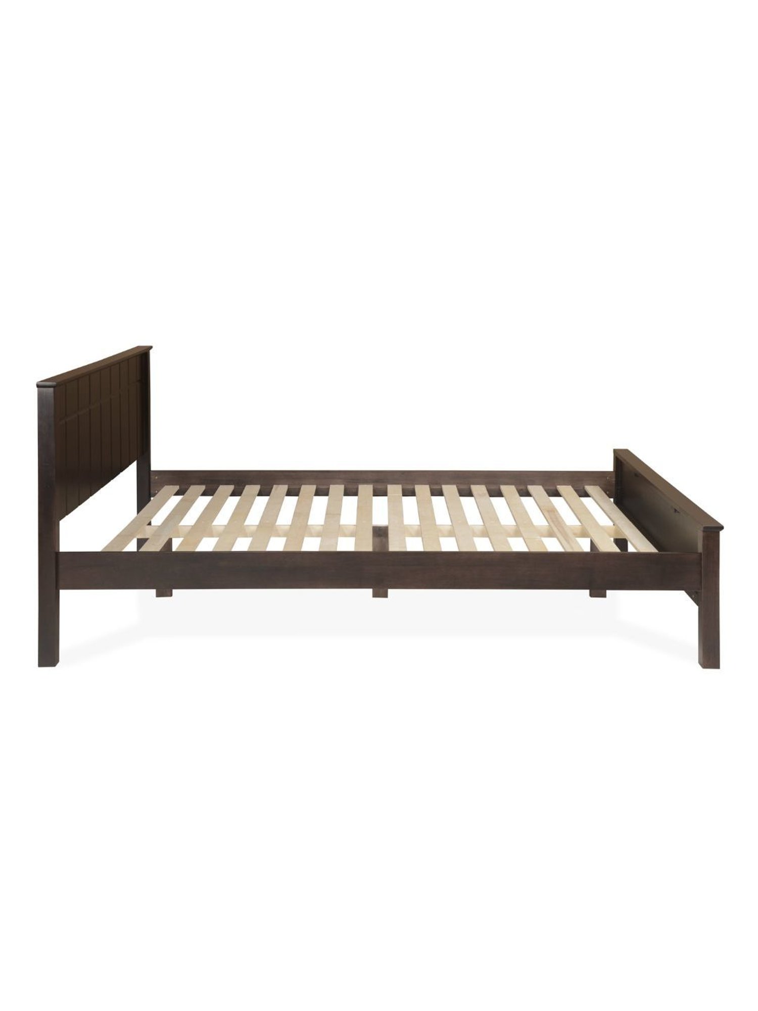 @home Cipher Espresso Brown Solid Wood Queen Bed Without Storage