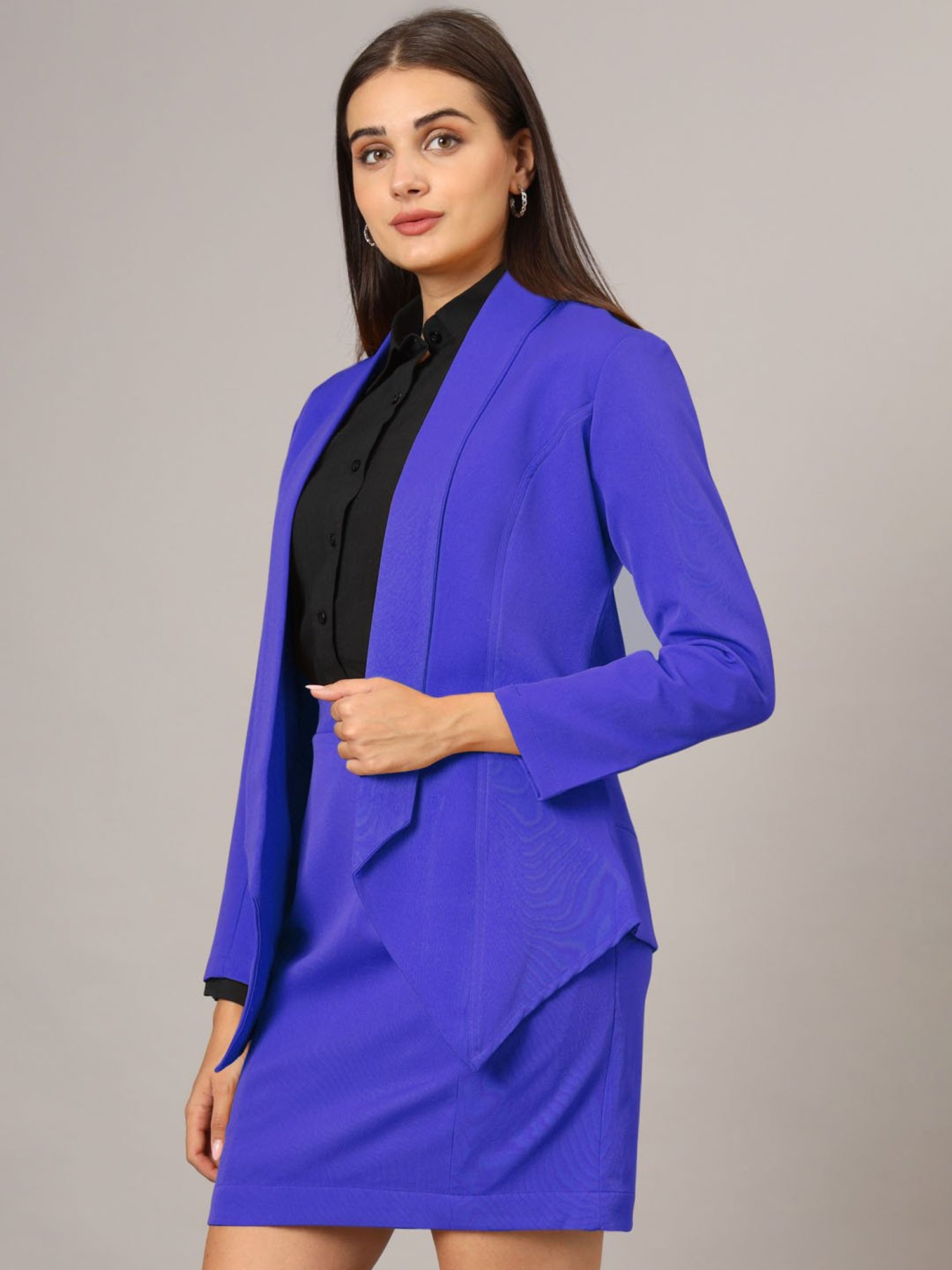 BRINNS Blue Blazer With Skirt