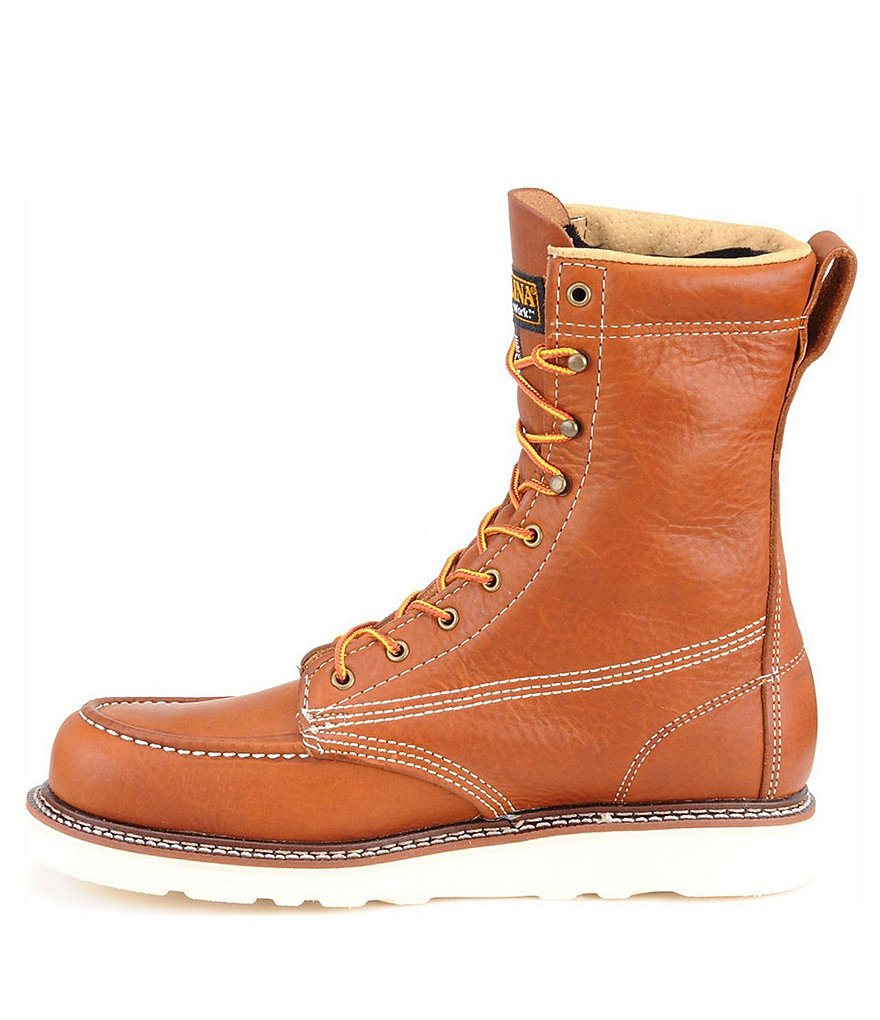 Carolina Men's AMP USA 8#double; Moc Toe Wedge Work Boots