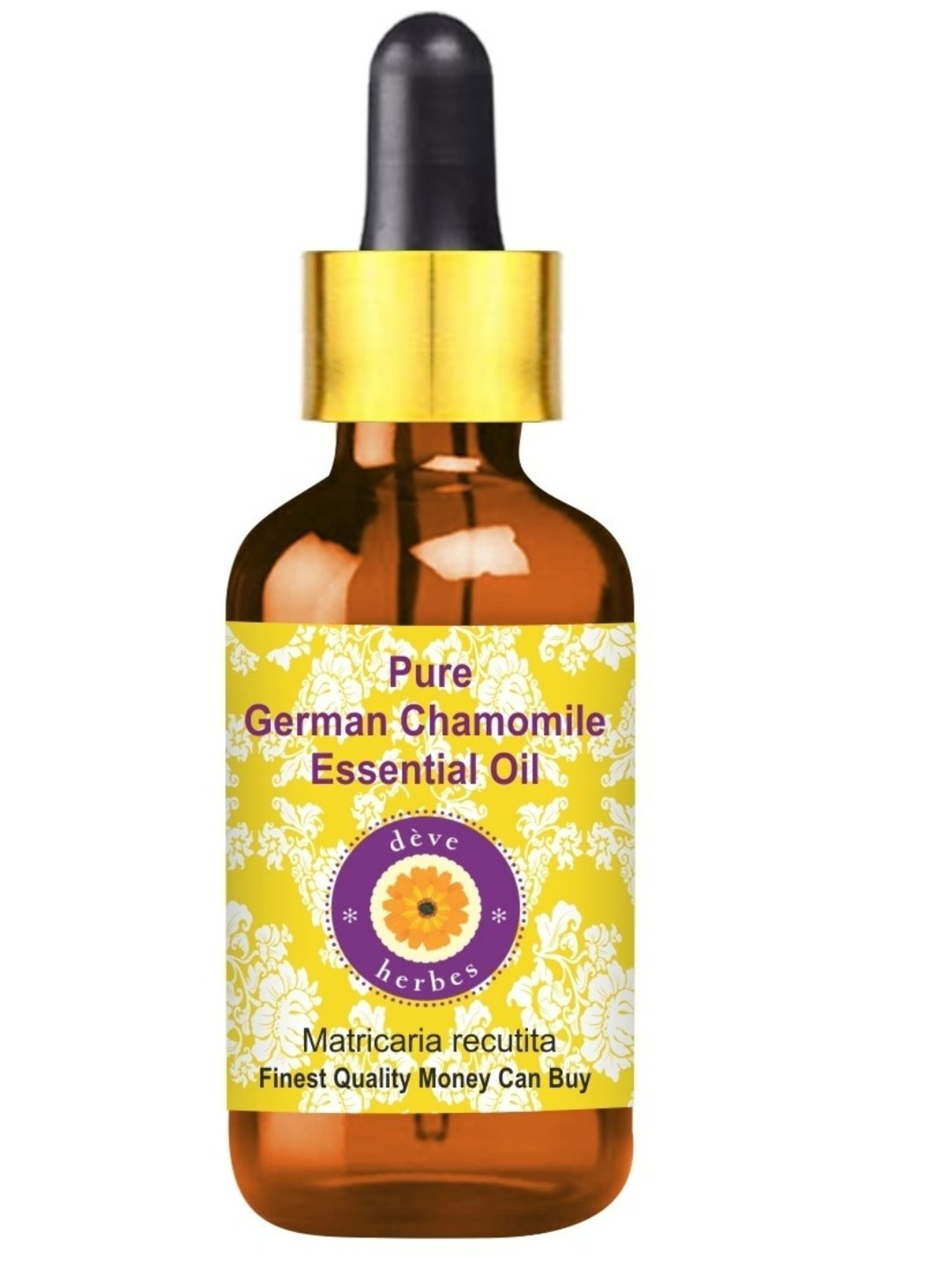 Deve Herbes Pure German Chamomile Essential Oil with Glass Dropper - 30 ml