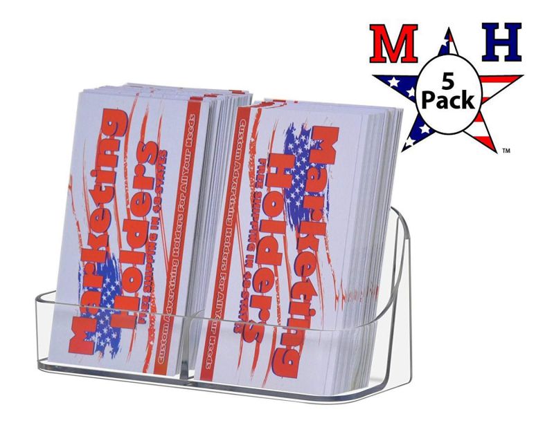 Home Office Desktop Wooden Trapezium Design Storage Romote Control Pen Holder