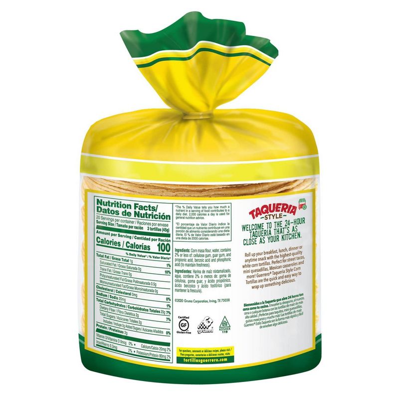 Guierrero Taqueria Style Yellow Corn Tortillas - 31.5oz/60ct