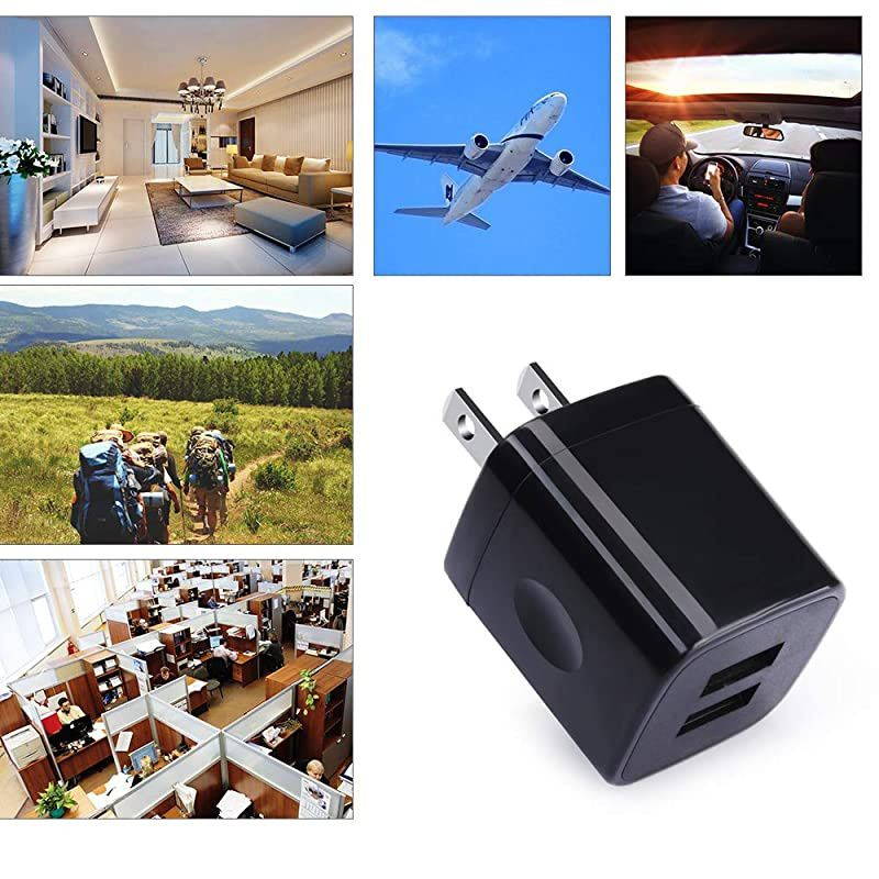 Phone Charger Box  5 Pack 21A Universal USB Wall Charger Plug Cube Power Adapter Replacement for iPhone iPad Samsung Galaxy S10S9Note 9 LG Pixel Moto Google HTC