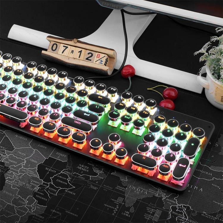 Mini i10 2.4G Air Mouse Wireless Keyboard with Touchpad Black