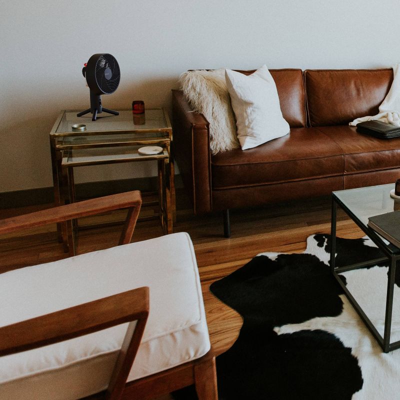 Sharper Image Spin 10 Compact Oscillating Fan Black