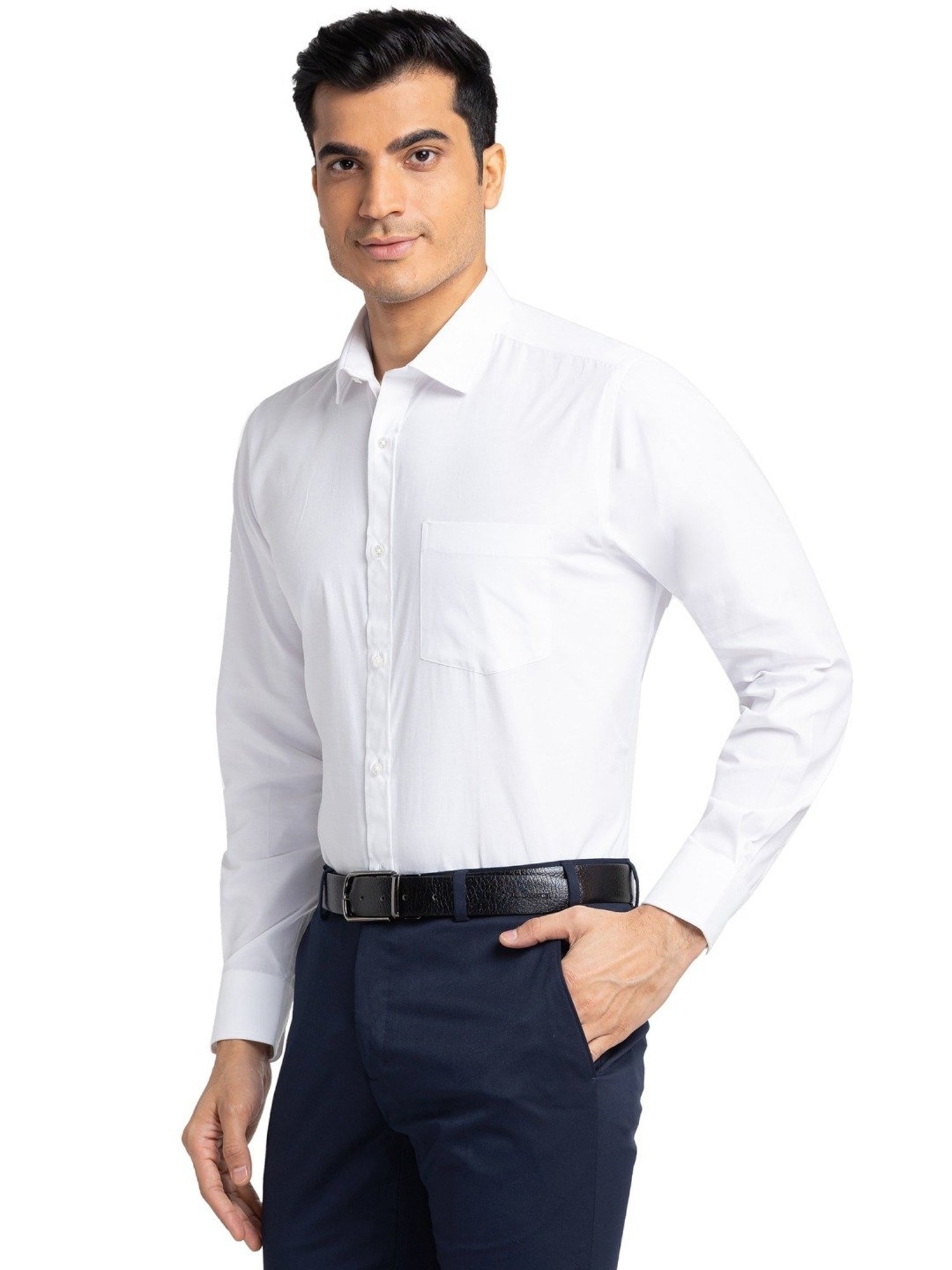 Park Avenue White Regular Fit Shirt
